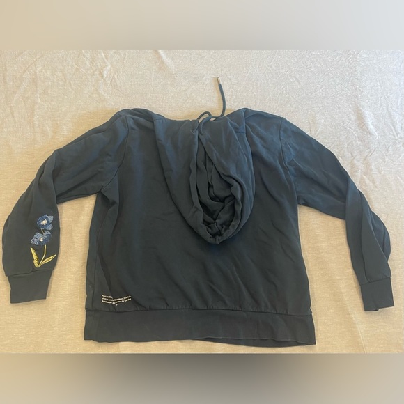 The North Face Womens XL Floral Spell Out Recycled Himalayan Plastic Hoodie - Picture 3 of 7